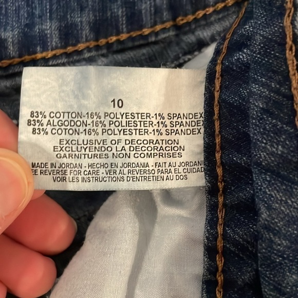 Bandolino Blu Denim Capris Size 10 - Picture 10 of 11